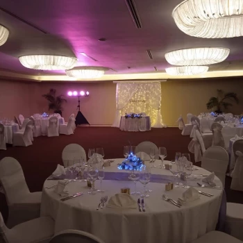 Dinner reception on Ballroom at Azul beach Resort Riviera Cancun