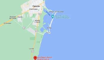 Google maps of Azul beach resort riviera cancun