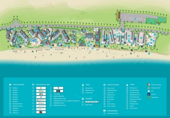 Resort map of Azul Beach Resort Negril