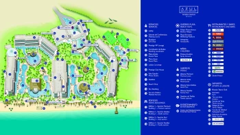 Resort map of Azul Beach Resort Resort