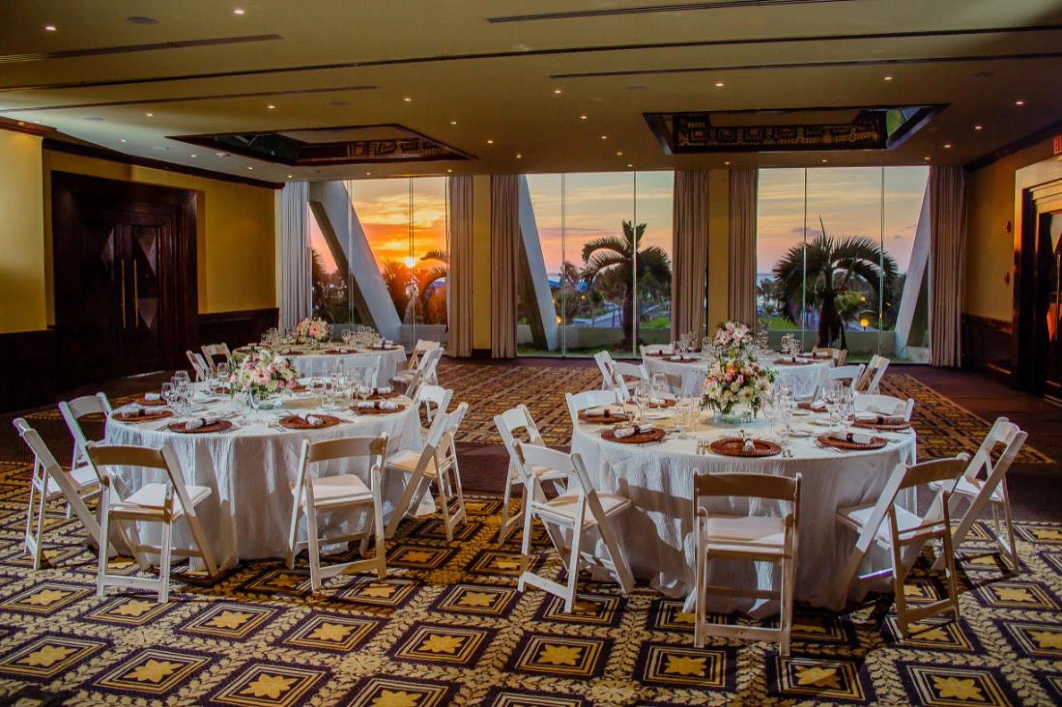 Dinner reception on the ballroom at Paradisus Cancun