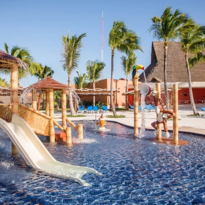 Barcelo Maya Caribe kids pool and slide area