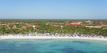 Barcelo Maya Colonial beach overview arial
