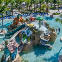 Barcelo Maya Palace kids waterpark arial