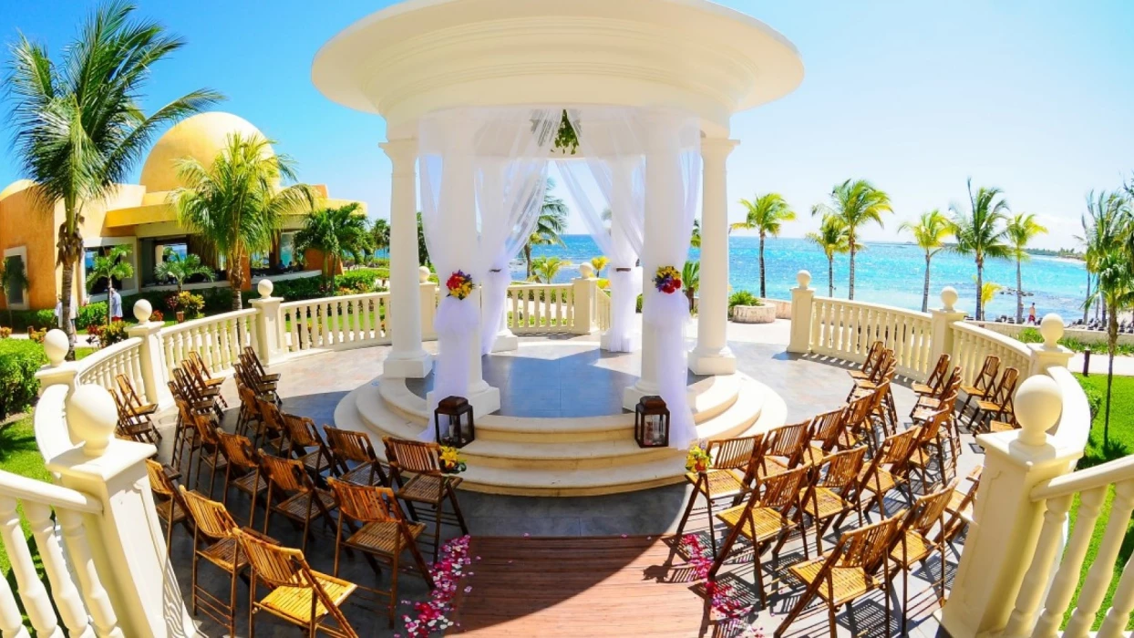 Barcelo Maya Palace wedding gazebo