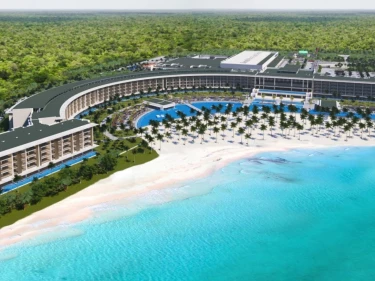 Barcelo Maya Riviera Adults only beach arial