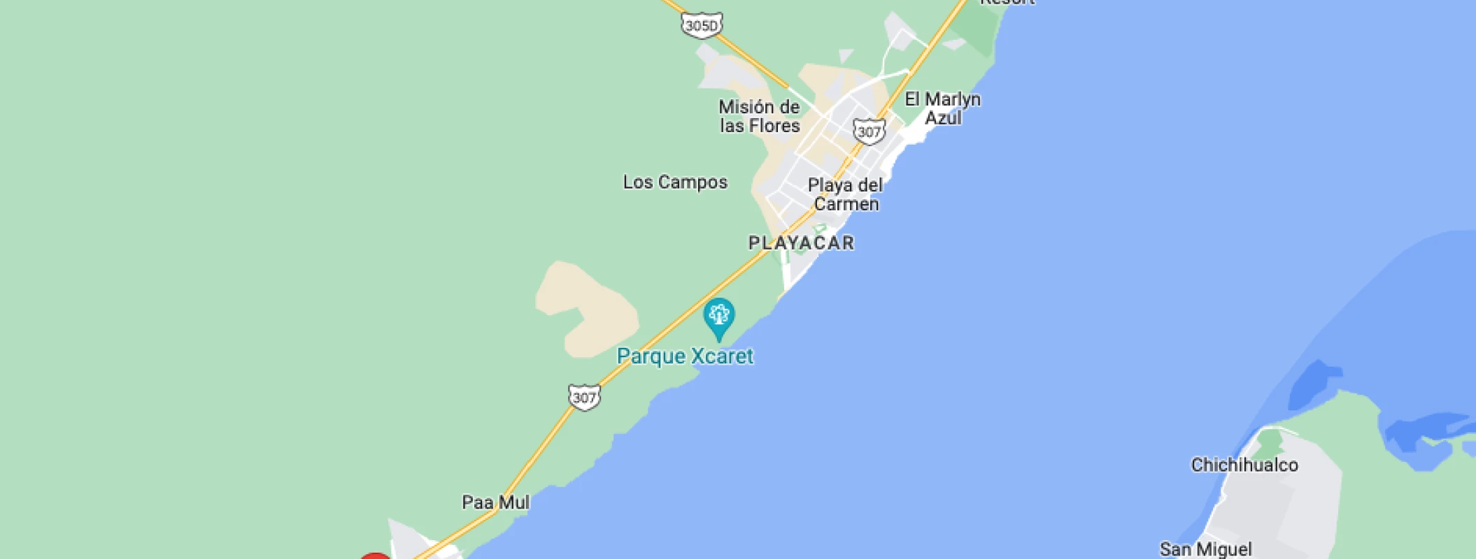 Resort map of Barcelo Maya Tropical