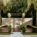 Ceremony decor on the spa pool at Blue Diamond Luxury Boutique Hotel