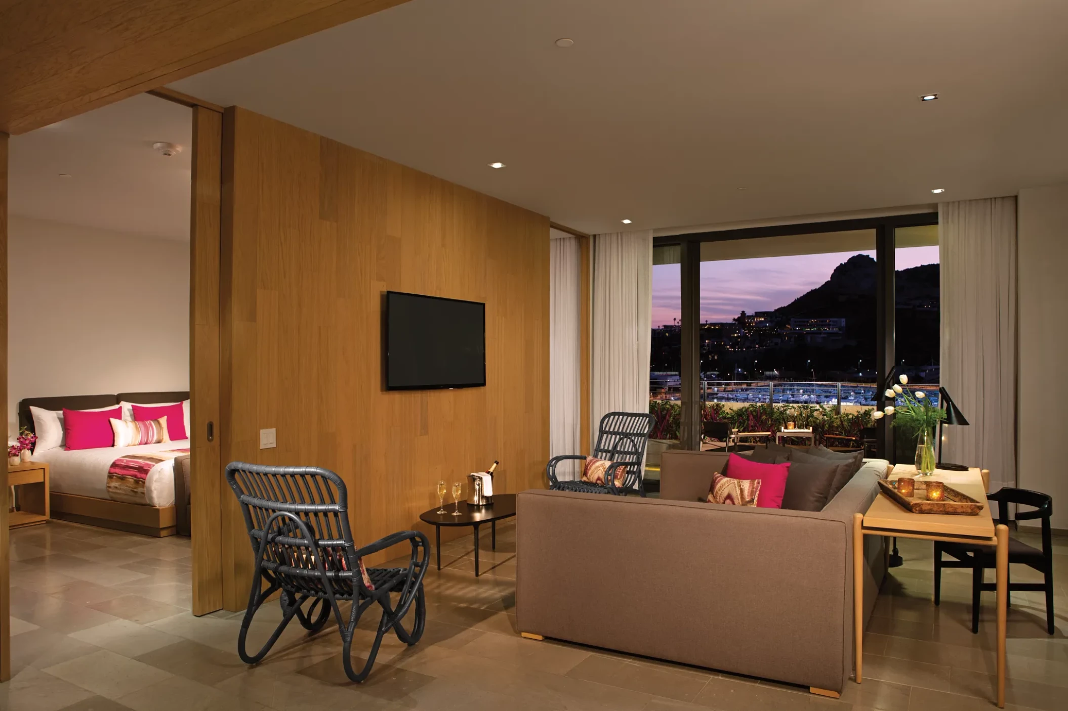 Master suite with living room at Breathless Cabo San Lucas Resort and Spa