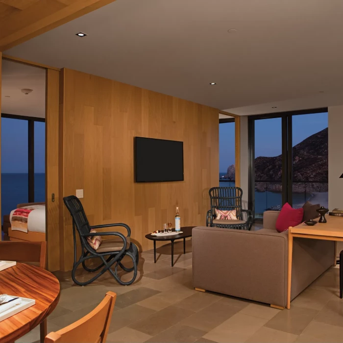 Living room of master suite at Breathless Cabo San Lucas Resort and Spa