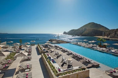 Panoramic view of the pool at Breathless Cabo San Lucas Resort and Spa