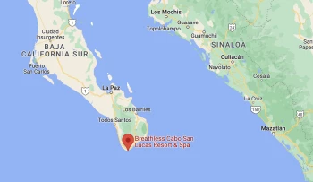 Google maps of Breathless Cabo San Lucas Resort & Spa