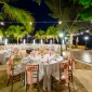 Reception dinner in the breathless beach club at Breathless Montego Bay