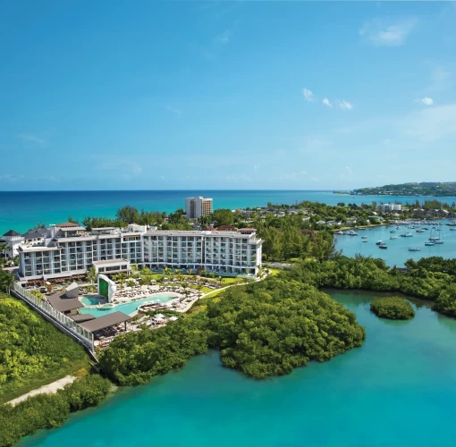 Aerial view of breathless Montego Bay