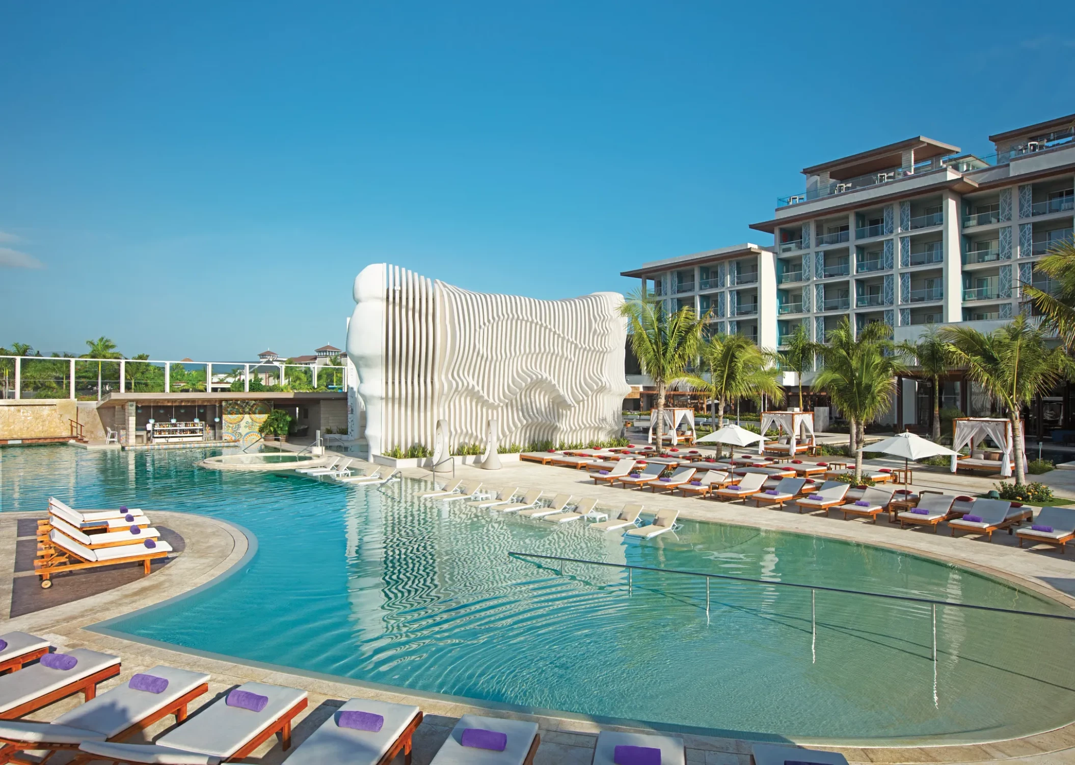 Pool panoramic view at Breathless Montego Bay