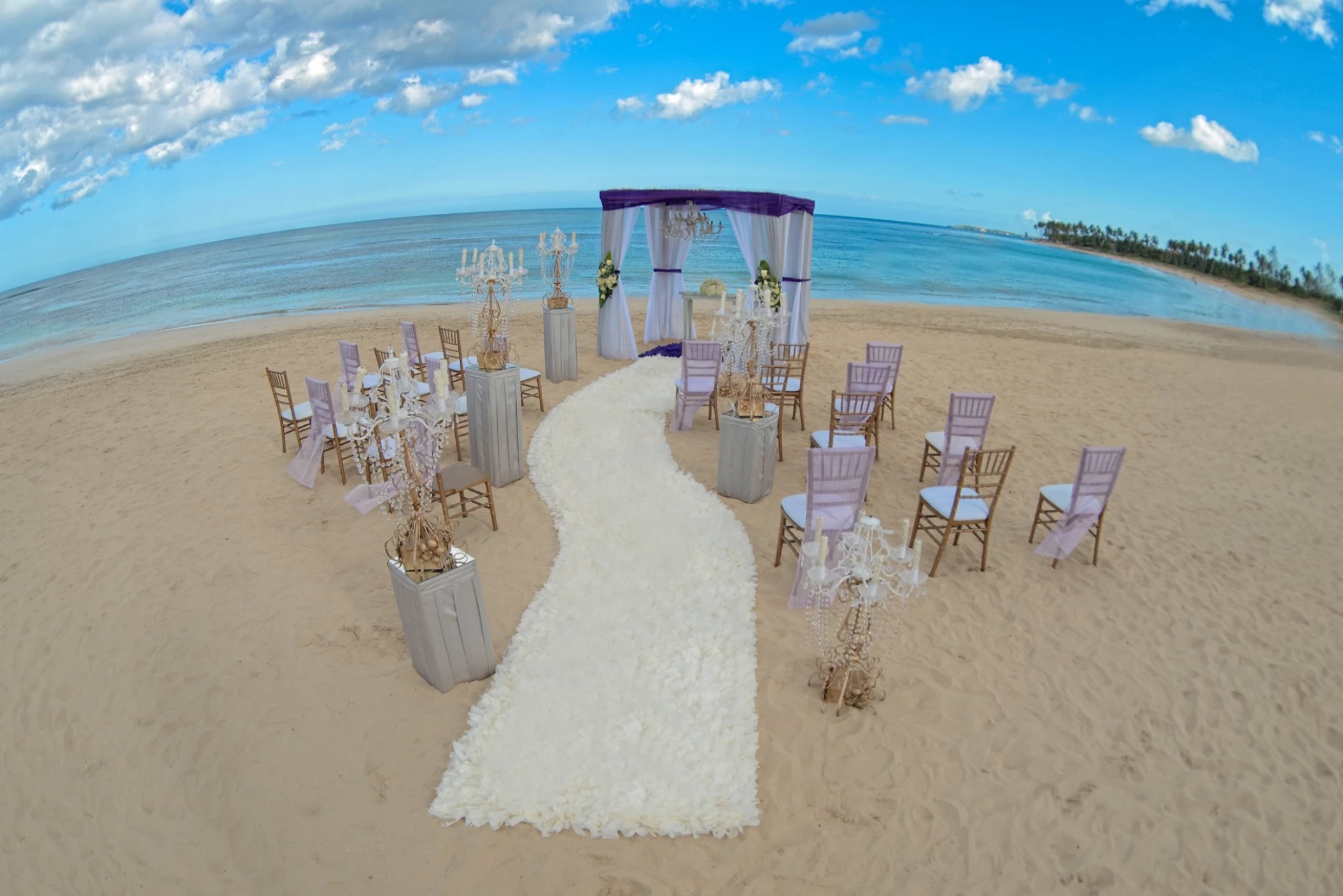 Ceremony on the beach at Breathless Punta Cana