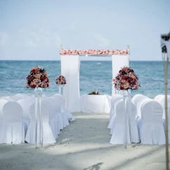 Ceremony on the beach at Breathless Punta Cana