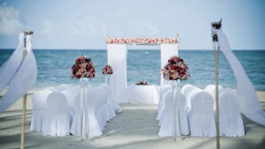 Ceremony on the beach at Breathless Punta Cana