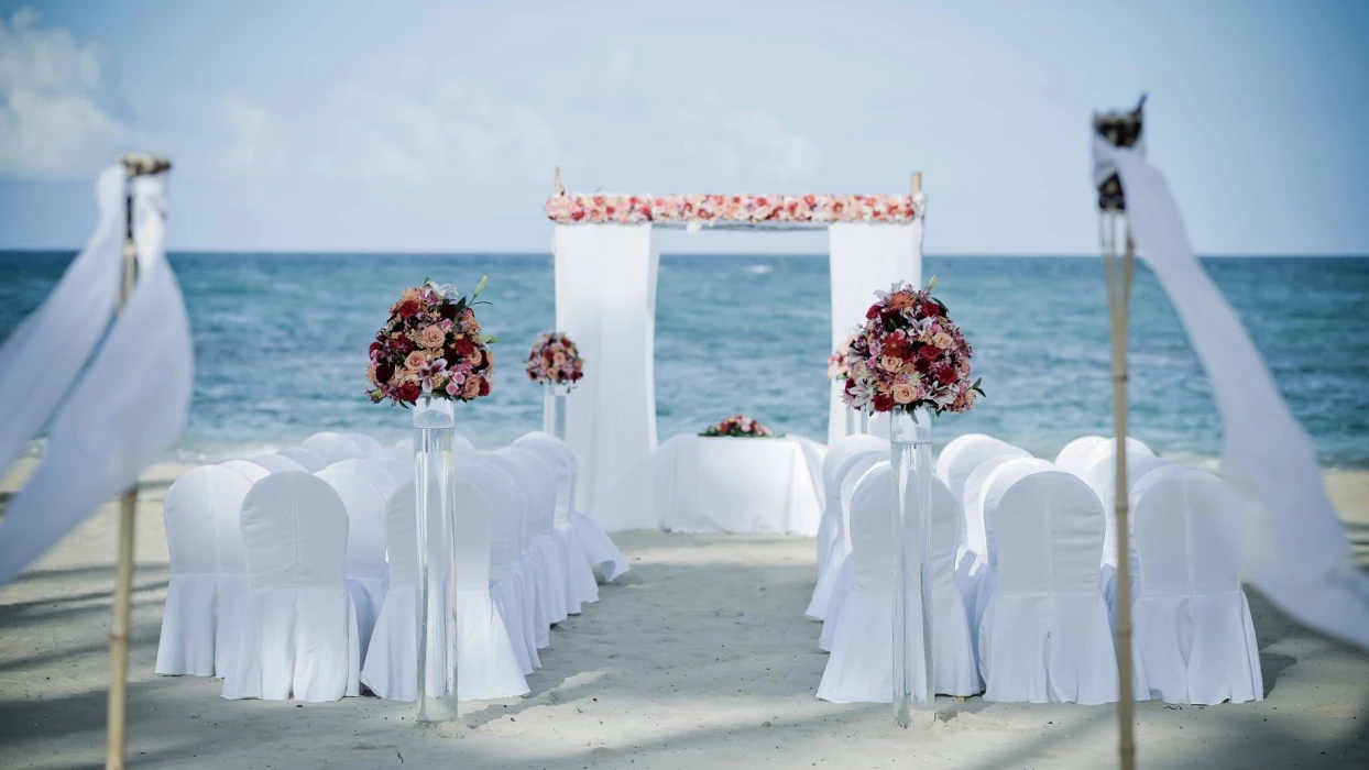 Ceremony on the beach at Breathless Punta Cana