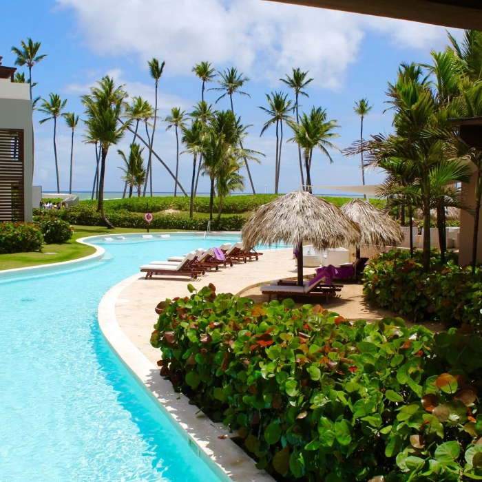 Lazy river pool at Breathless Punta Cana