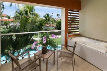 Suite terrace at Breathless Punta Cana