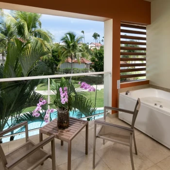 Suite terrace at Breathless Punta Cana