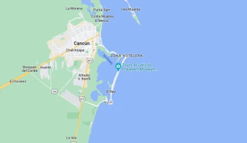 Google maps of Breathless Riviera Cancun