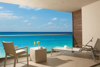 Breathless Riviera Cancun oceanview room terrace