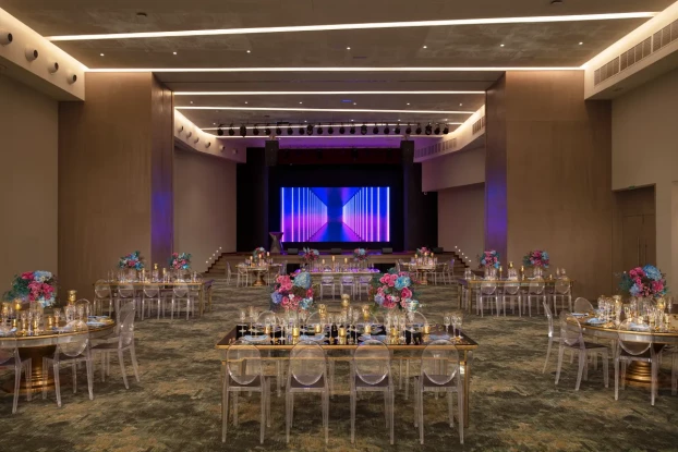Dinner reception on the ballroom at Breathless Cancun Soul Resort & Spa