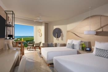 Lagoon view suite at Breathless Cancun Soul Resort & Spa