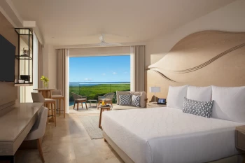Lagoon view suite at Breathless Cancun Soul Resort & Spa