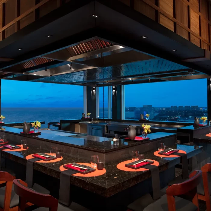 Teppanyaki silkcity restaurant at Breathless Cancun Soul Resort & Spa