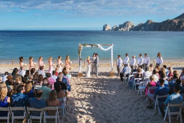 Ceremony on the beach venue at Casa Dorado los Cabos