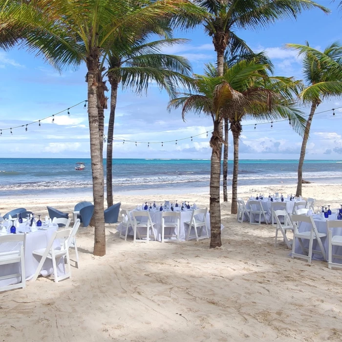 Dinner on the beach at Catalonia Grand Costa Mujeres