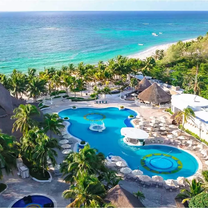 Aerial view of Catalonia Royal Tulum