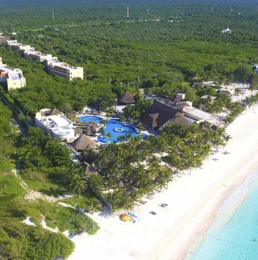 Aerial view of Catalonia Royal Tulum