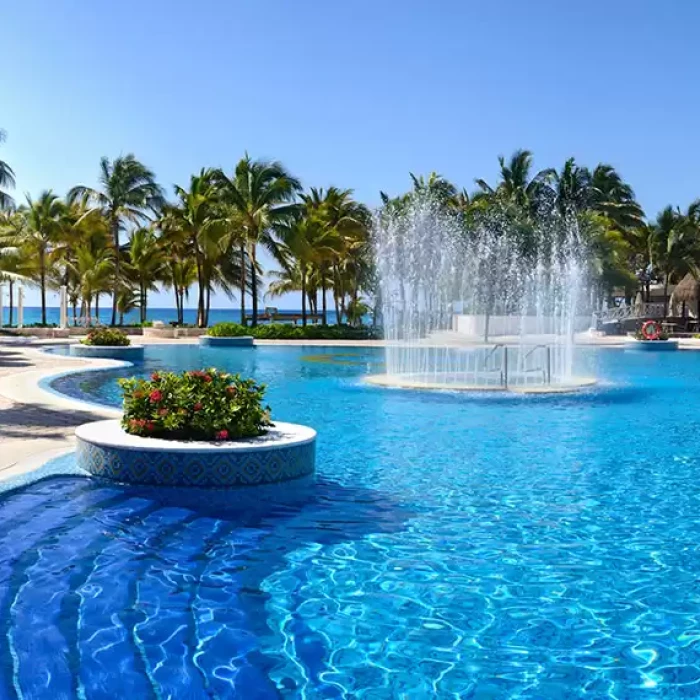 Main pool at Catalonia Royal Tulum