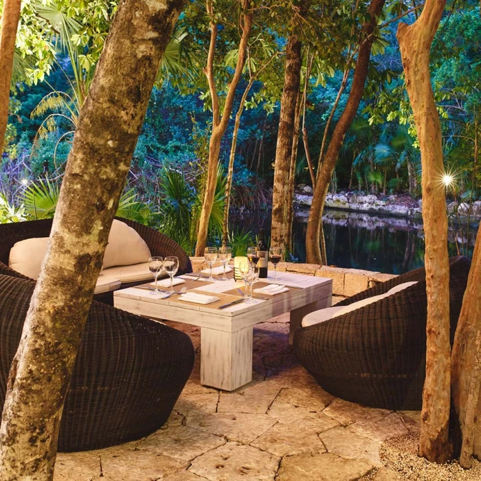 Terrace tapas lounge at Catalonia Royal Tulum