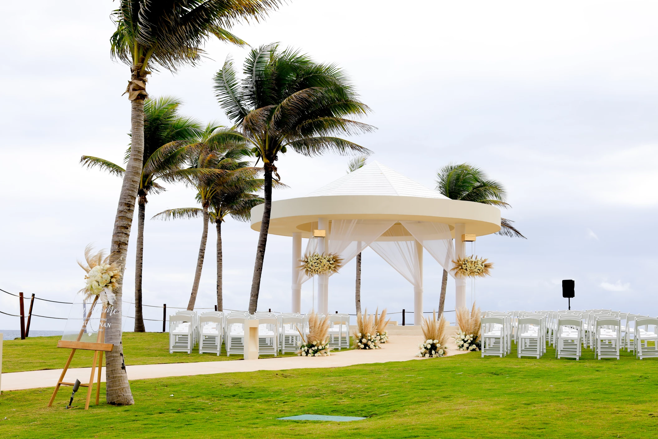 ceremony in the gazebo at Hyatt Ziva Cancun
