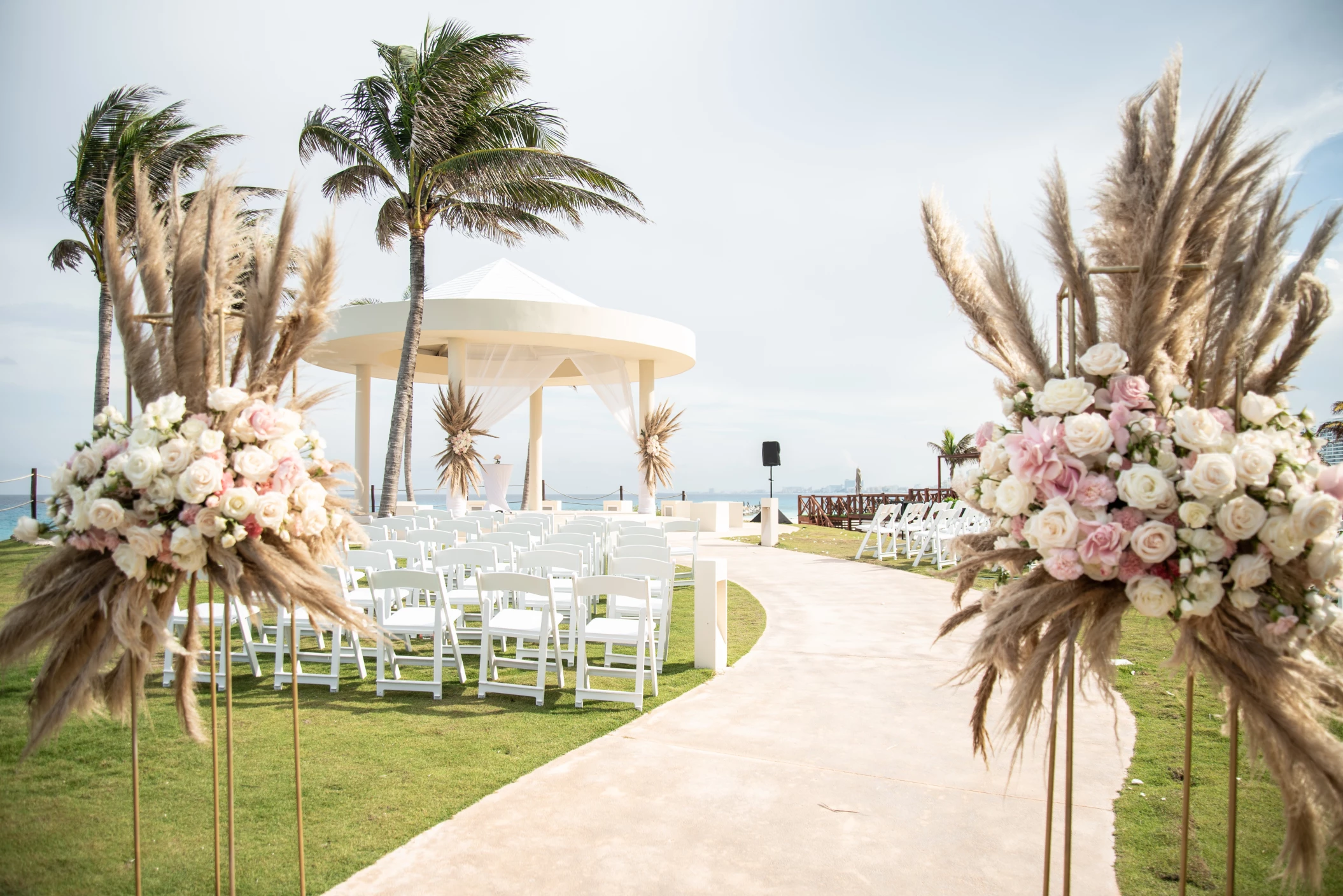 ceremony in the gazebo at Hyatt Ziva Cancun