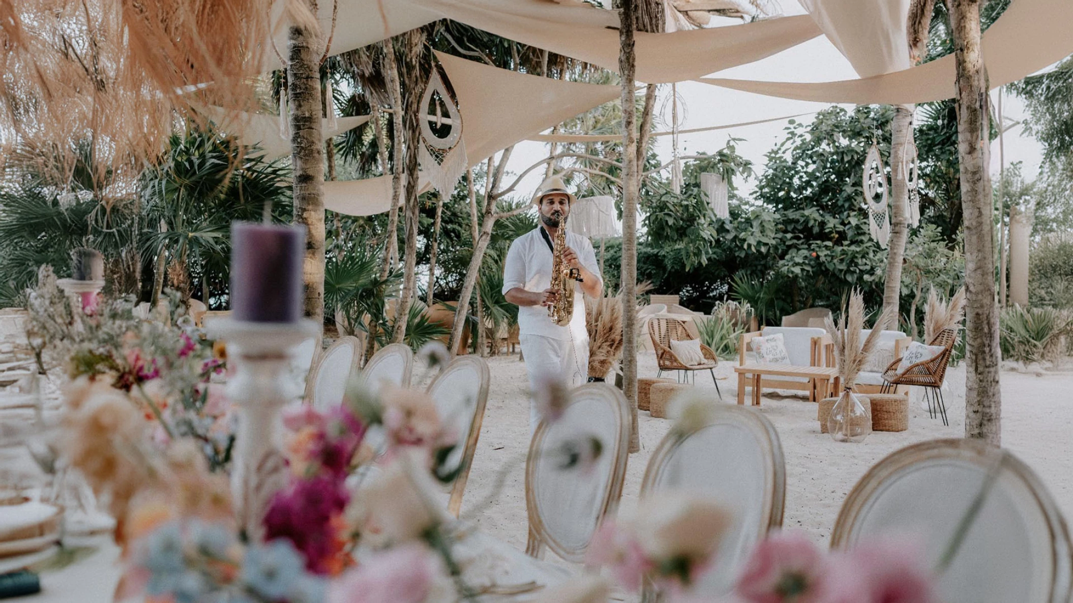Coco's Bar wedding venue at the Paradisus Playa del Carmen beach