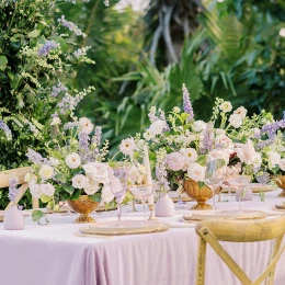 Conrad Tulum wedding reception setup.