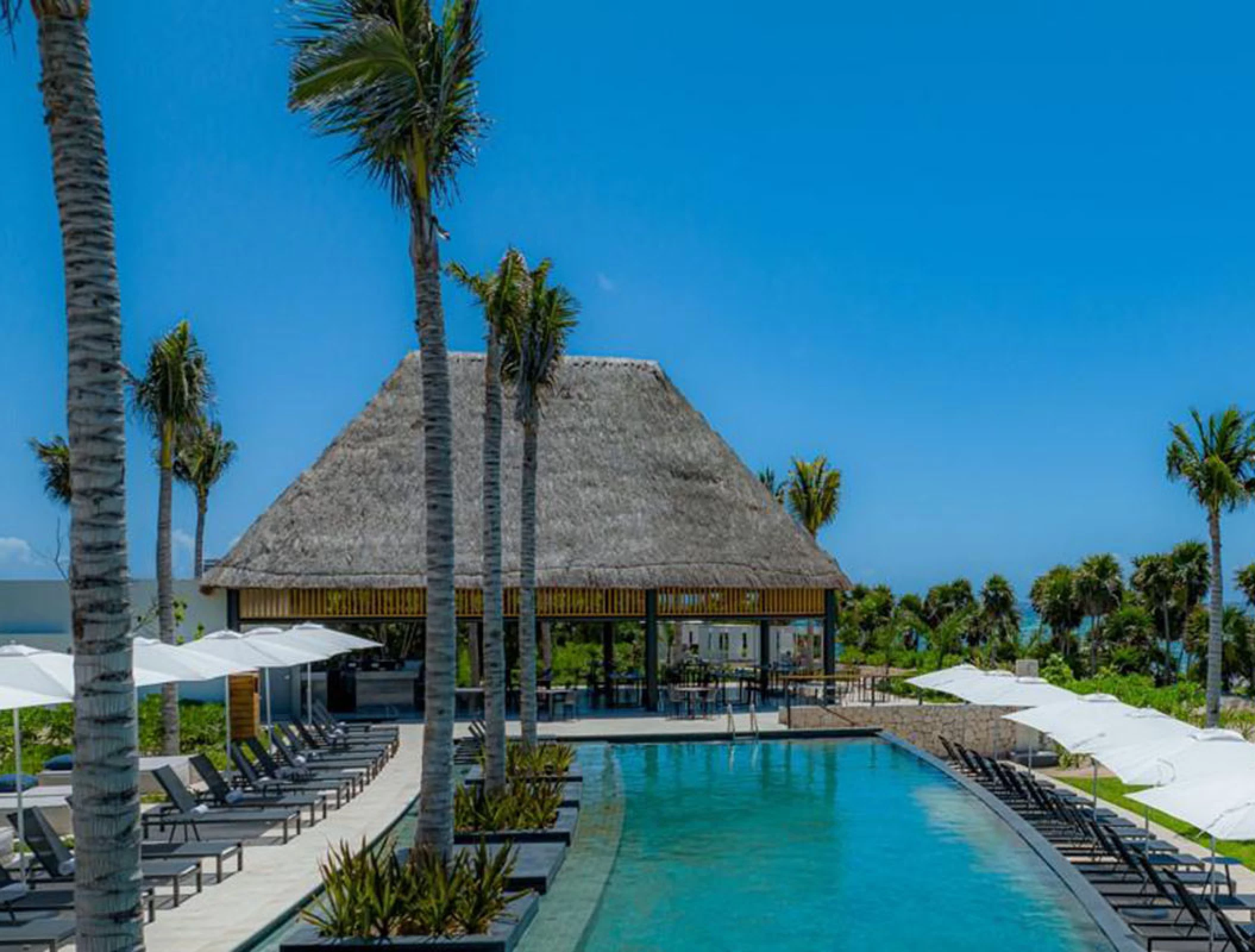 Chiringuito terrace wedding venue at Conrad Tulum Riviera Maya.