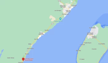 Resort map of Conrad Tulum Maya