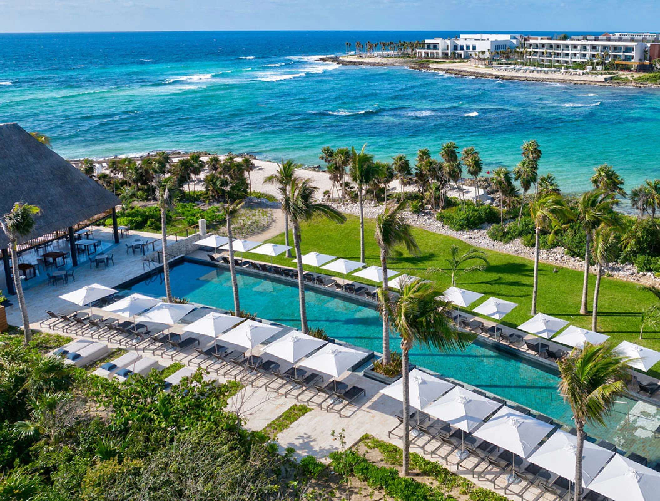 Chiringuito terrace wedding venue at Conrad Tulum Riviera Maya.