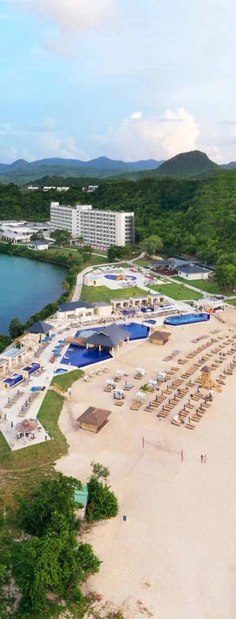 beach and resort buildings at royalton antigua in antigua and barbuda