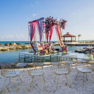 Indian ceremony in Aqua Terrace Venue at El Dorado Casitas