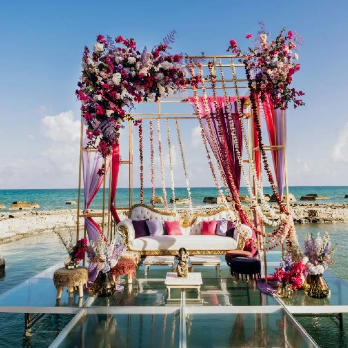 Indian wedding in Aqua Terrace Venue at El Dorado Casitas