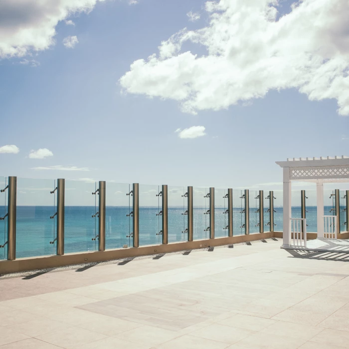 El Dorado Casitas wedding terrace and gazebo overlooking ocean