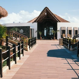 El Dorado Maroma over-water bungalow entrance